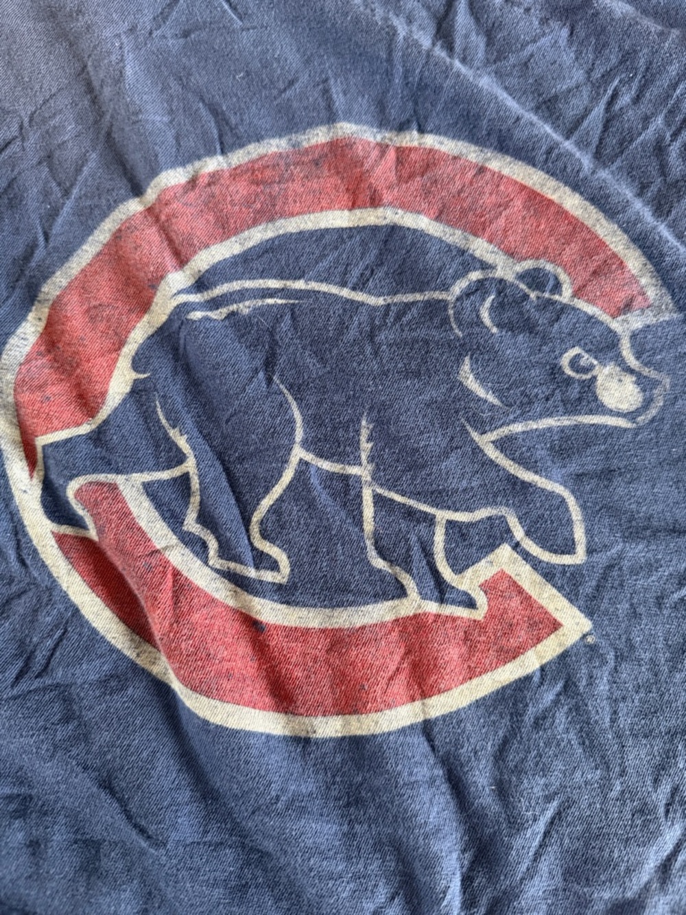 47 Women's Chicago Cubs Navy V-Neck Tee - Picture 5 of 6